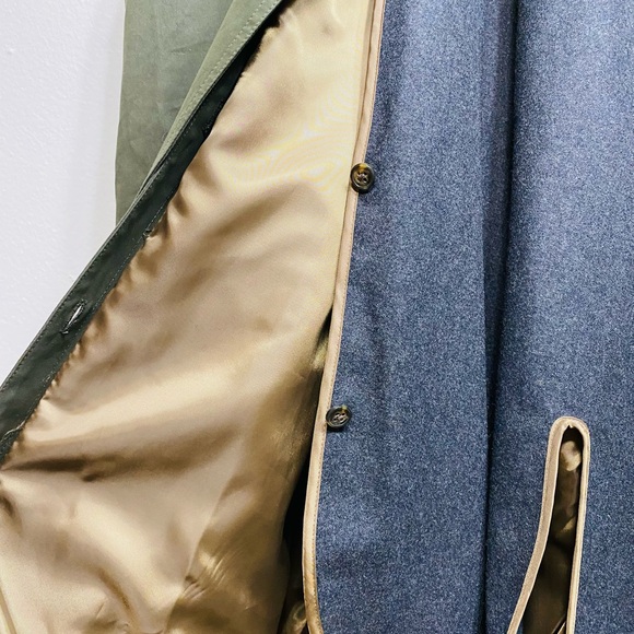 Ralph Lauren Water Repellent Trench Coat Olive Green Inner Warmer Layer Size 38 - Picture 9 of 13